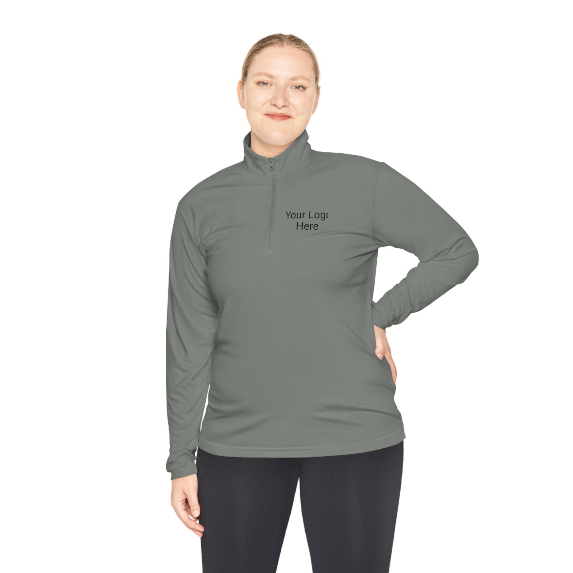 Custom Front Only Unisex Quarter-Zip Pullover Team Sports And Fans