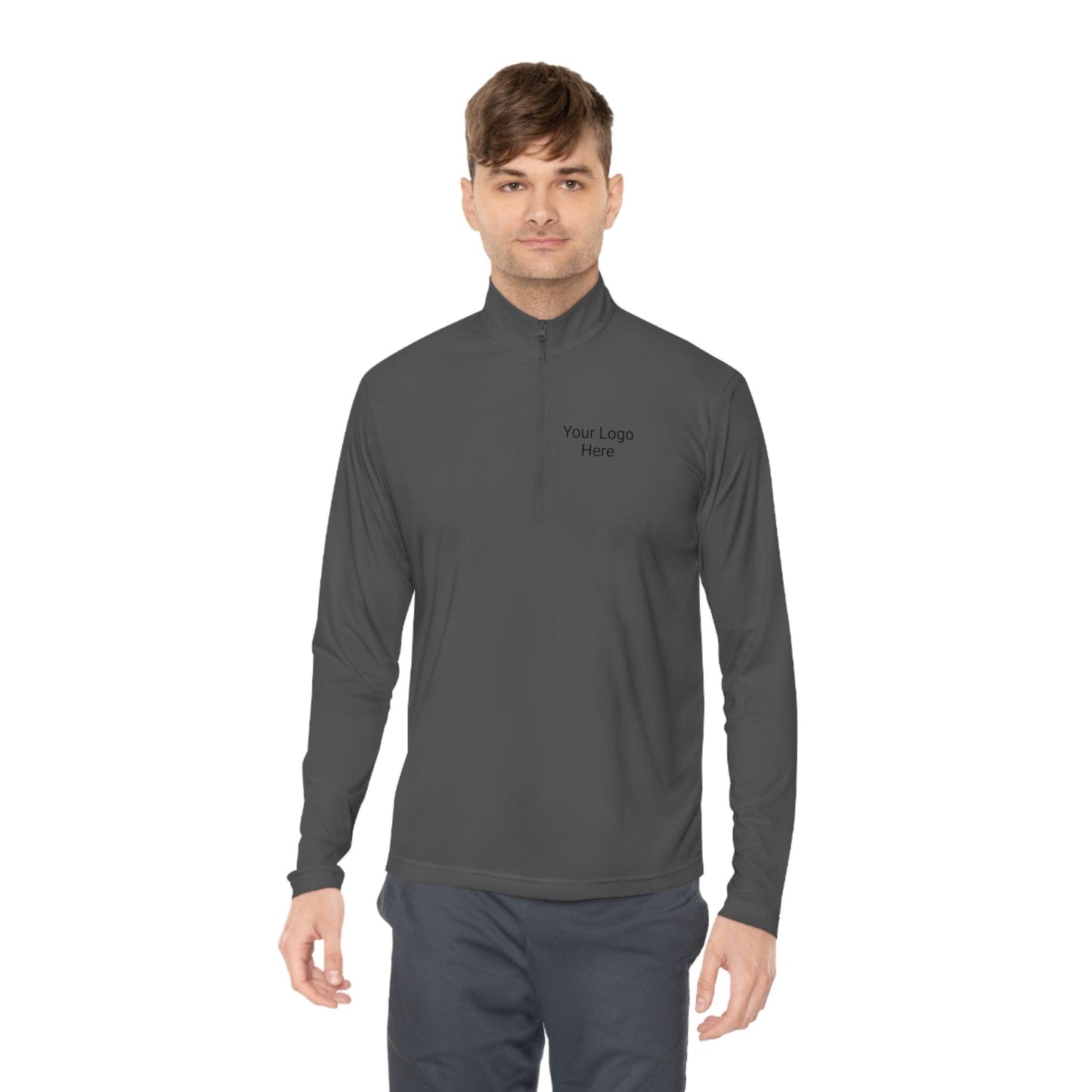 Custom Quarter-Zip Pullover Front and back Unisex Team Sports And Fans