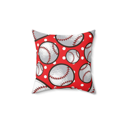 Team Sports Spun Polyester Square Pillow - Team Sports And Fans