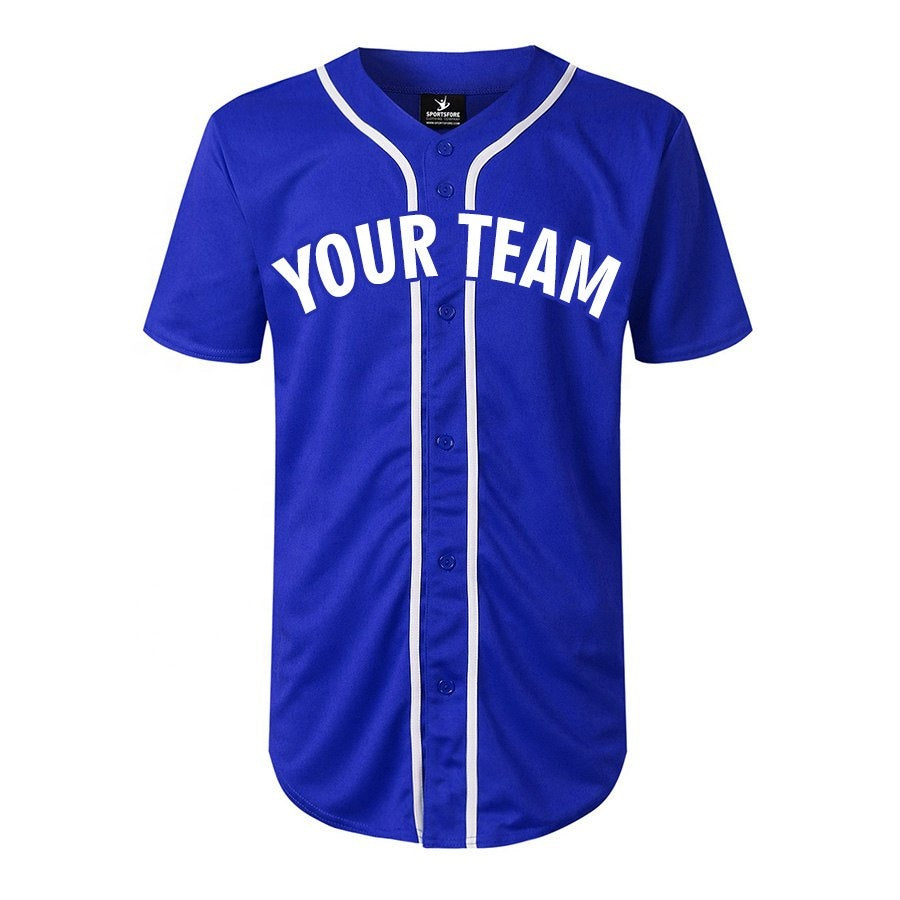 Youth baseball team gathering in their custom, fully sublimated jerseys, highlighting the appeal of our vibrant, long-lasting designs for sports teams of all ages, created online.