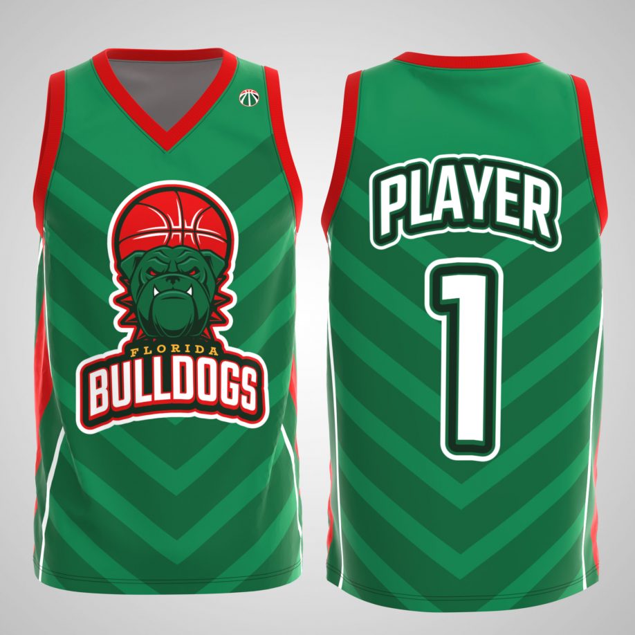 Group photo of a basketball team wearing their new, fully sublimated uniforms, each jersey personalized with player names and numbers, designed online for a unified and professional look.