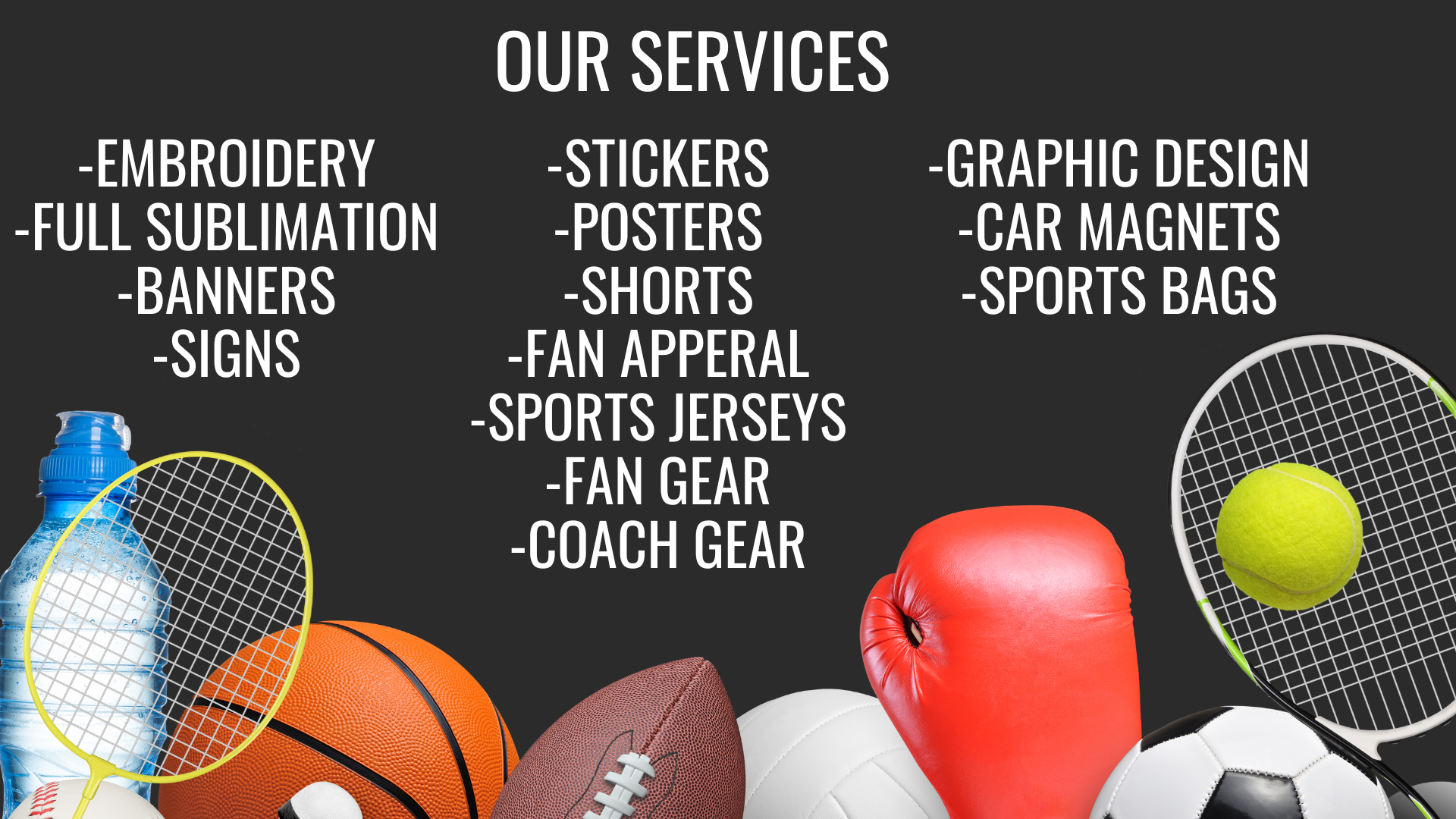 custom printing company that offers custom sports fan apparel, custom car magnets, decals, banners, signs, embroidery, full sublimation and more custom printing services 