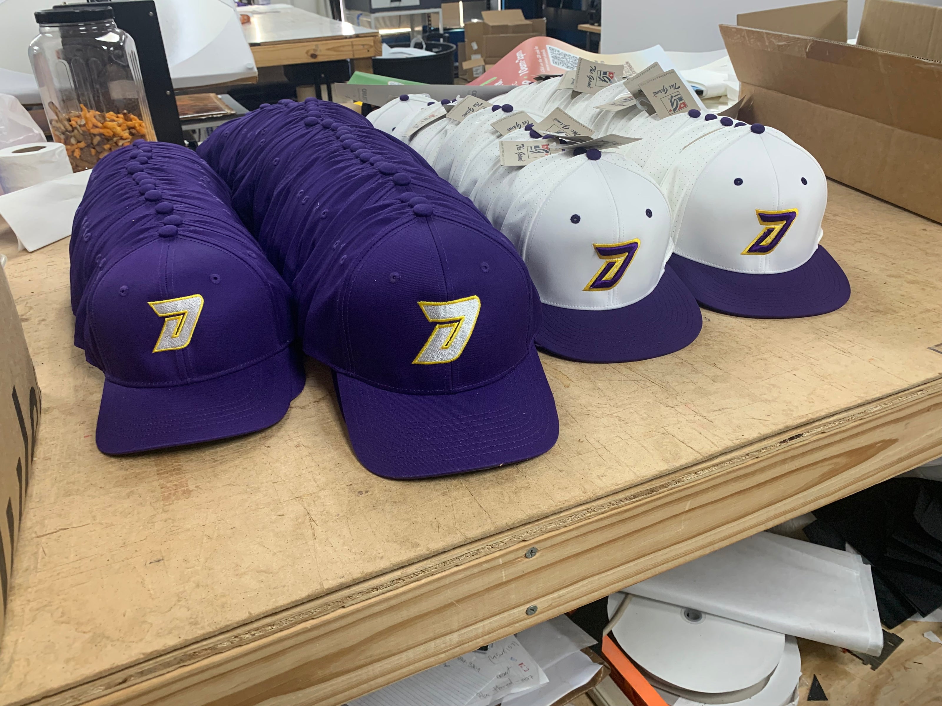 custom baseball and softball hat embroidery