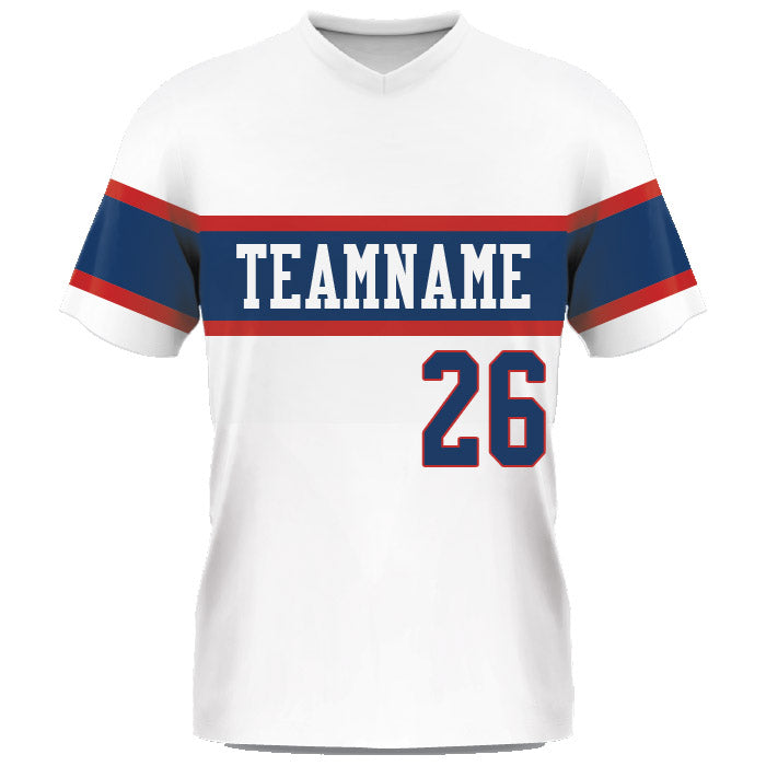 Designer at a computer using our online customization tool to craft a softball jersey, demonstrating the integration of full sublimation techniques for producing durable, eye-catching team wear.