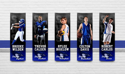 Durable vinyl sports banners with UV-resistant prints, ideal for long-term outdoor exposure